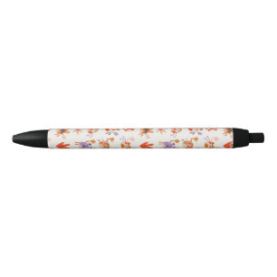 Cute Ocean Zee Friends Coral Crab Waterverf Zwarte Inkt Pen