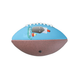 Cute oceanische lijnboot tug cartoon illustratie american football