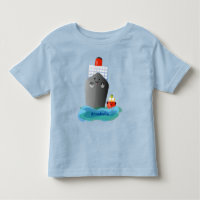 Cute oceanische lijnboot tug cartoon illustratie