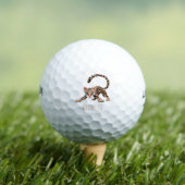 Cute ocelot cartoon illustratie golfballen (Insitu Shirt)