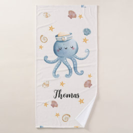  Cute Octopus Bath Towel Kinder Badhanddoek
