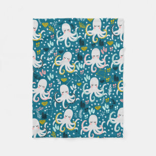 Cute Octopus Blanket Fleece Deken
