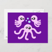 Cute Octopus Briefkaart (Voorkant / Achterkant)