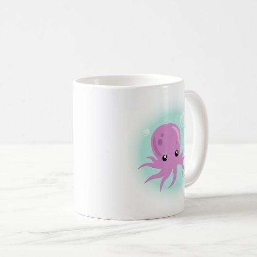 Cute Octopus Café Mug (Devant droit)