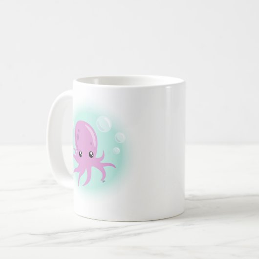 Cute Octopus Café Mug (Devant gauche)