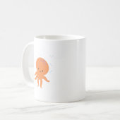 Cute Octopus Cartoon Koffiemok (Voorkant links)