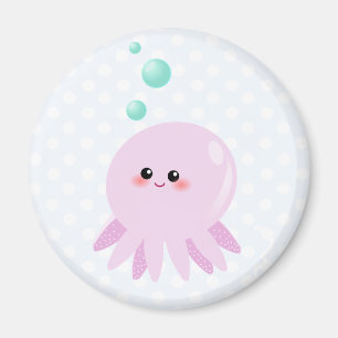Cute octopus cartoon magneet