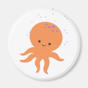 Cute Octopus Cartoon Magneet
