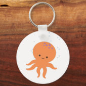 Cute Octopus Cartoon Sleutelhanger (Voorkant)