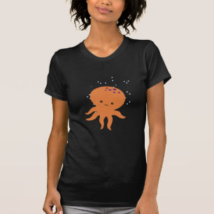 Cute Octopus Cartoon T-shirt