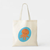 Cute Octopus Cartoon Tote Bag (Achterkant)