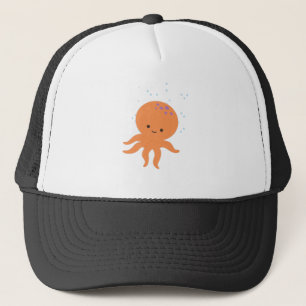 Cute Octopus Cartoon Trucker Pet