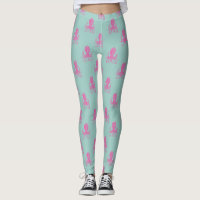 Cute Octopus Illustration Pattern Aqua and Fuchsia
