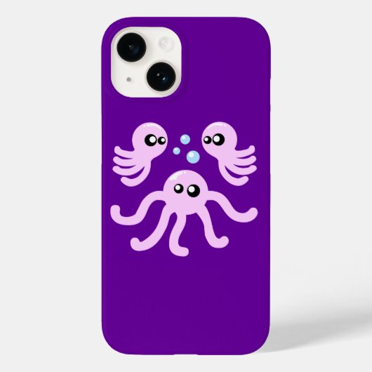 Cute Octopus iPhone Case (Achterkant)