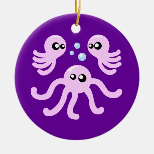 Cute Octopus Keramisch Ornament (Voorkant)