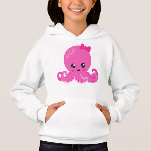 Cute Octopus, Little Octopus, Baby Octopus, Hearts (Voorkant)