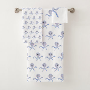 Cute Octopus Patroon Bad Handdoek