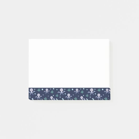 Cute Octopus Patroon Post-it® Notes (Voorkant)