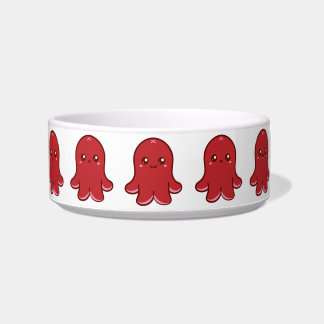 Cute Octopus Sausage Pet Bowl (klein) Voerbakje