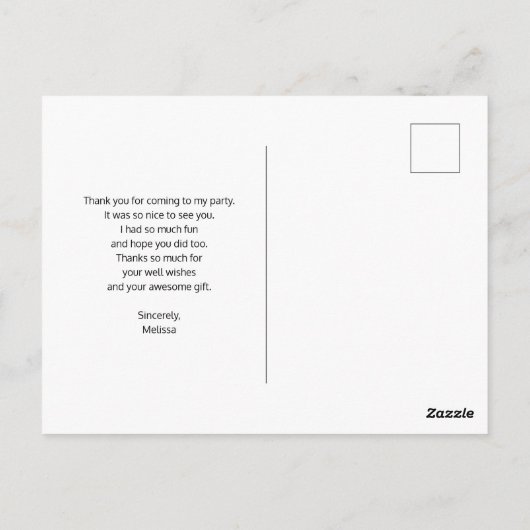 Cute Octopus Zee Creater Bedankt Briefkaart (Achterkant)