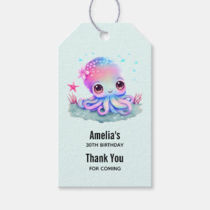 Cute Octopus Zee Createvent Hartelijk dank Cadeaulabel