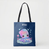 Cute Octopus Zee creatie Draagtas (Voorkant)