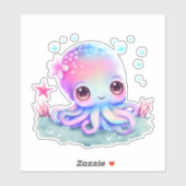 Cute Octopus Zee creatie Sticker (Vel)