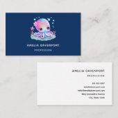 Cute Octopus Zee creatie Visitekaartje (Voorkant / Achterkant)