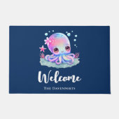 Cute Octopus Zee Creative Welcome Deurmat (Voorkant)