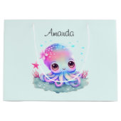 Cute Octopus Zee Creature Birthday Groot Cadeauzakje (Voorkant)