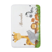 Cute Oerwoud Baby Animals Bath Mat (Voorkant Verticaal)