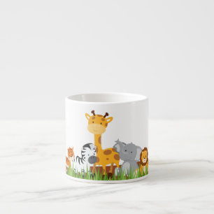 Cute Oerwoud Baby Animals Espresso Mok