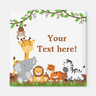 Cute Oerwoud Baby Animals Magnet Magneet