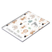 Cute Oerwoud Rainforest Animals Patroon Notitieboek (Linkerzijde)