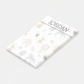 Cute Oerwoud Rainforest Animals Patroon Post-it® Notes (Schuin)