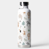 Cute Oerwoud Rainforest Animals Patroon Waterfles (Rechts)