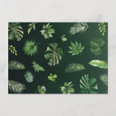 Cute Oerwoud Safari Animals Greenery Books for Bab Informatiekaartje (Achterkant)