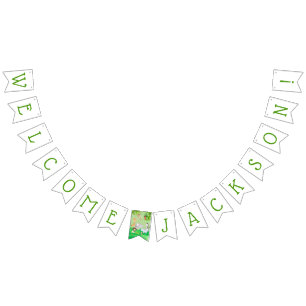 Cute Oerwoud Safari dierentuin Welkom Baby shower Vlaggetjes