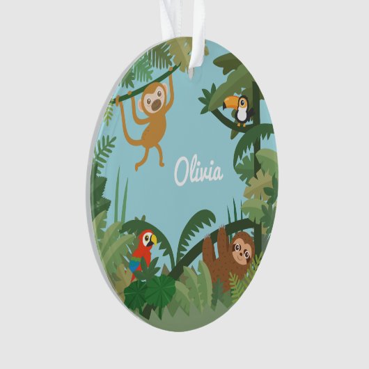 Cute Oerwoud Theme Nursery Decorative Ornament (voorkant)