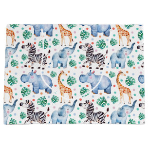 Cute Oerwoud Wilde Dieren Gift Bag Groot Cadeauzakje