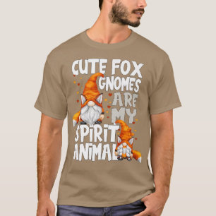Cute of Spirit Animal Quote voor Gnome Lovers Red  T-shirt