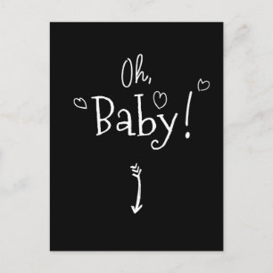 Cute Oh Baby Zwangerschap en Zwangerschap Briefkaart