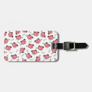 Cute Oinky Pigs Personalized Bag Label Bagagelabel