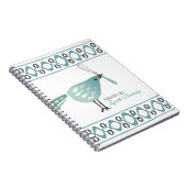 Cute oiseau cuisine whisk recette carnet livre de (Côté Droit)