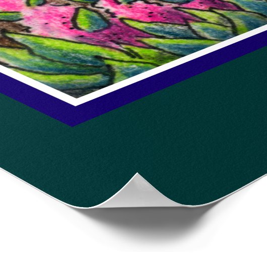 Cute Okapi Save the Rainforest Poster (Hoek)