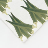 Cute Okra Fleece Deken (Hoek)