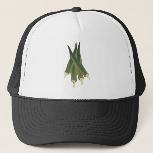 Cute Okra Trucker Pet (Voorkant)