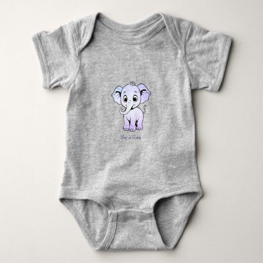 Cute Olifant Baby Body Romper (Voorkant)