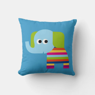 Cute Olifant en Leeuw Kussen voor Kinderkamer