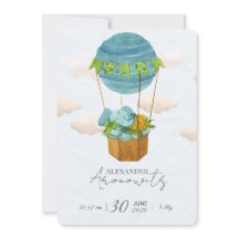 Cute Olifant Heet Lucht Ballon Baby Geboorte Aanko